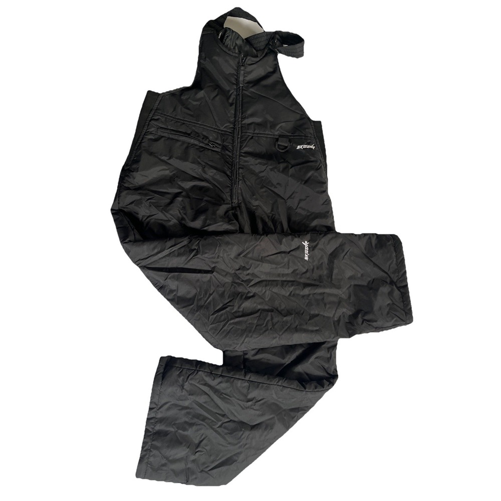 SKIGEAR Womens Large Insulated Snow Snowboarding Ski Gear Bib Pants Black Bibs